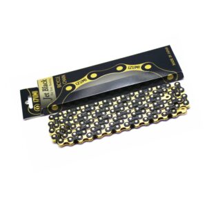 Cadena Izumi Jet Black 1 Velocidad - dorado/negro